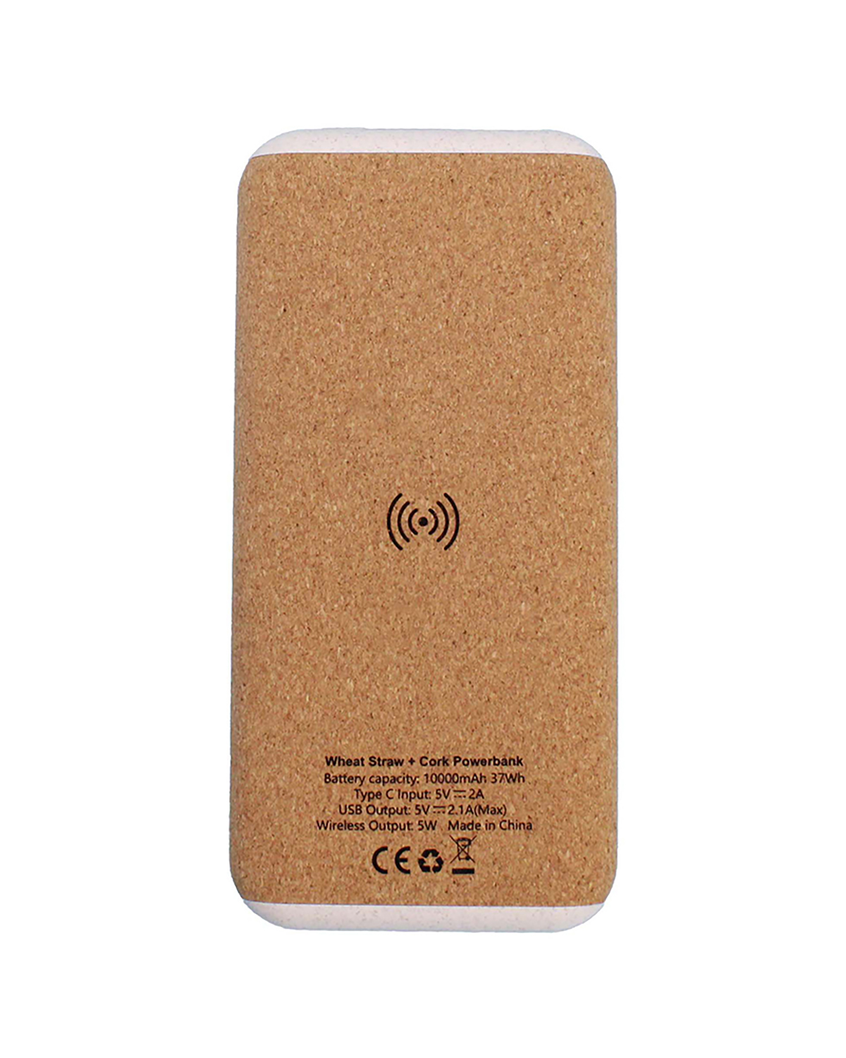 TEHO - 10000 mAh Wheat Straw + Cork Power Bank